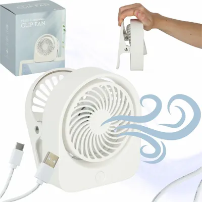 Immagine prodotto di Mini ventilatore da tavolo con clip USB