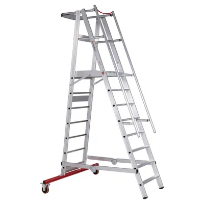 Produktbild von Euroline Premium 32777 Podestleiter fahrbar 8 Stufen