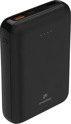 Obrázek produktu pro imoshion® Powerbank 10000 mAh černá Funkce rychlého nabíjení USB, USB C a Micro USB