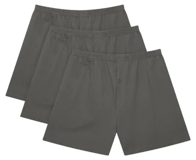 Produktbild von Bigdale - 3er Pack American Boxershorts - Übergrößen bis 10XL - Grey/Grey/Grey / 10 / 3XL