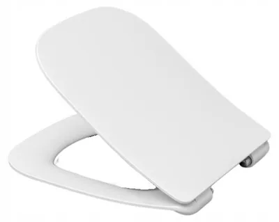 Produktbild von WC Sitz - Toilettensitz - Weiß - 43 Cm X 35,5 Cm - Antibakteriell - Langsam Schließend - Toilettendeckel