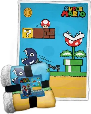 Produktbild von Fleecedecke - Super Mario Vintage