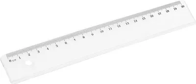 Produktbild von D.RECT - 24 Stück - 20 cm Lineal|Kunststoff Plastik|Transparent Glasklar | für Schule Büro Zuhause