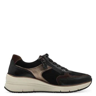 Produktbild von Tamaris Damen Sneaker Leder Schnürung Halbschuh 1-23764-43, Größe:39 EU, Farbe:Mehrfarbig