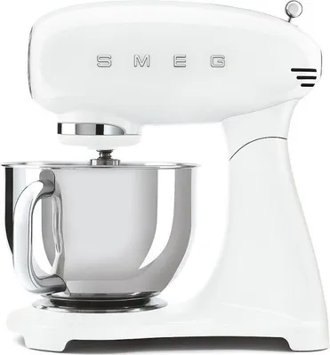 Zdjęcie produktu dla Smeg SMF03WHEU, Mikser stojący, Biały, Miksowanie, 1 m, 4,8 l, Dźwignia
