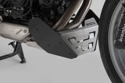 Image de Spoiler avant SW-MOTECH noir / argent pour BMW F 900 R / XR année 2019