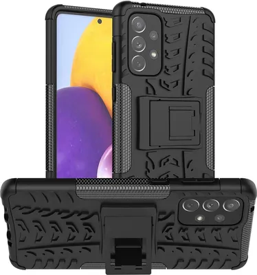 Produktbild von Conie Outdoor Schutzhülle für Samsung Galaxy A33 5G Hybrid Silikon Hard Case Cover Hülle mit Ständer in Schwarz