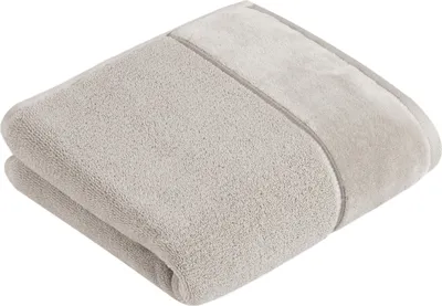 Produktbild von Vossen Handtuch Pure Vegan Life Farbe stone Größe 60x110 cm