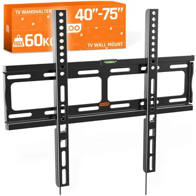 Immagine prodotto di Supporto a parete per TV, ultrapiatto, 25 mm, per schermi da 26-55 pollici, standard VESA 200x200-400x400, capacità di carico 60 kg
