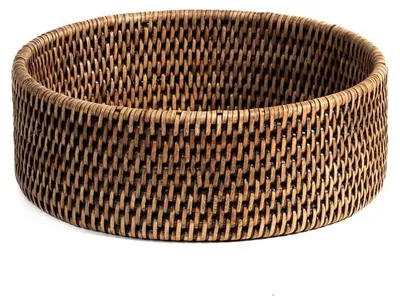 Immagine prodotto di Cesto rotondo in vimini, dimensioni 22 x 7 cm, per decorazioni