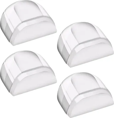 Produktbild von 4 Stück Türstopper Boden, Transparente, Türpuffer Boden Wandpuffer, Türstopper zum Kleben für Den Boden für Alle Hartböden Geeignet zum Schutz von Wand und Möbeln