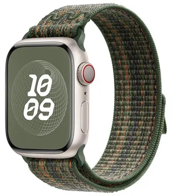 Image de Pour Apple Watch SE 2023 44 mm - Bracelet de sport élastique en nylon avec fermeture velcro - M2