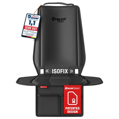 Obrázok produktu pre ATHLON TOOLS Podložka pod detskú autosedačku s bočnou ochranou – čierna