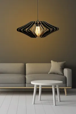 Produktbild von Opviq, 170- 170FLH, Schwarz, Kronleuchter, MDF -Körper