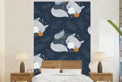 Obrázek produktu pro MuchoWow® Fototapety do obývacího pokoje nebo ložnice tapety vinylové motivy tapety Fox - Design - Děti - Chlapci - Dívky - Dítě 170x260cm