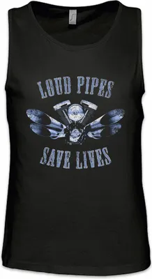 Produktbild von Urban Backwoods Loud Pipes Save Lives, Ärmelloses T-Shirt, Farbe: Schwarz, Größe: 5XL