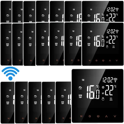 Produktbild von 20X WiFi Smart Thermostat Digital LCD Raumthermostat für 16A Elektroheizung Fußbodenheizung APP-Steuerung Woche Programmierbare Temperaturregler für Home School Office Hotel