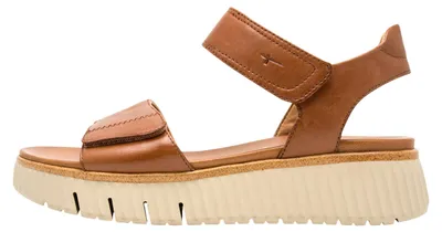 Produktbild von Tamaris Comfort Damen Sandale aus Leder mit einer Plateausohle 8-88720-44, Größe:41 EU, Farbe:Braun