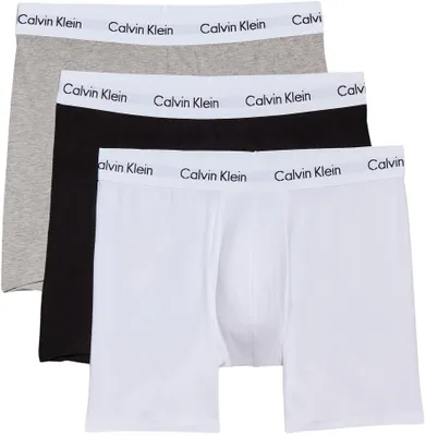 Produktbild von Calvin Klein 000NB1770A-MP1-S, Boxershorts, Boxer-Unterhose, Erwachsener, Männlich, Schwarz, Grau, Weiß, Einfarbig