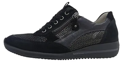 Produktbild von Waldläufer Himona Damenschuhe sportlicher Schnürer Schwarz Freizeit, Schuhgröße:EUR 38 | UK 5