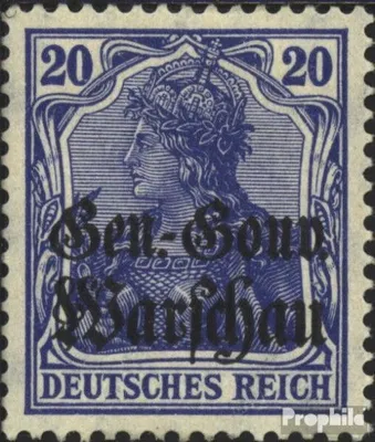 Produktbild von Briefmarken Dt. Besetzung Polen 1. WK 1916 Mi 13b gestempelt Germania