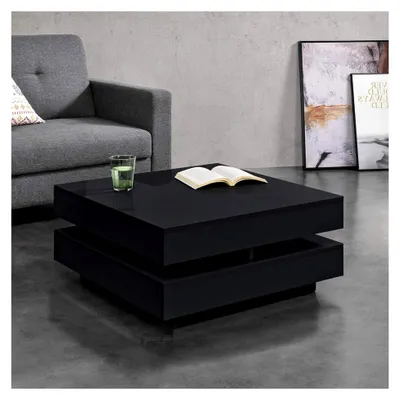 Produktbild von Couchtisch 'Märsta' 75x75x35,5 cm Beistelltisch mit Ablagefächern