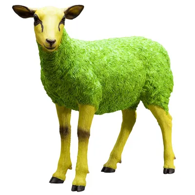 Produktbild von Kare Deko Schaf Figur Sheep Colore Green, 59,5x21x49 cm, grün