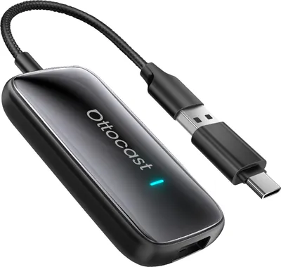 Produktbild von Avizar, Ottocast Wireless Adapter für CarPlay und Android Auto, Schwarz