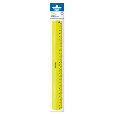 Zdjęcie produktu dla Linijka żółta 30 cm do szkoły i biura