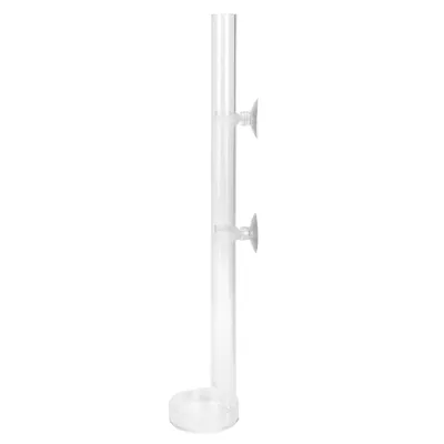 Image de Acrylique, transparent et durable, tube d'alimentation pour poissons d'aquarium et crevettes avec coque (20 cm)