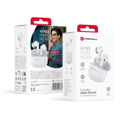 Image de FORCELL F-AUDIO casque stéréo sans fil / bluetooth TWS CLEAR Sound blanc