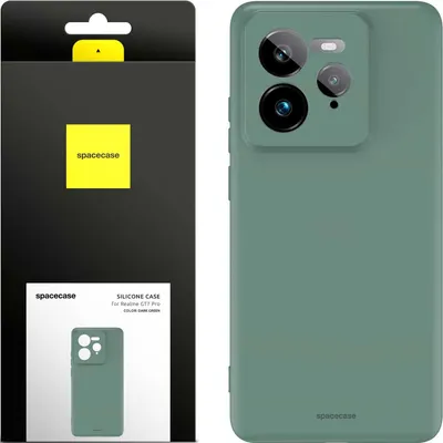 Produktbild von Spacecase Silikonhülle 3.0 Realme GT7 Pro dunkelgrün