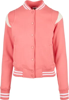 Produktbild von Urban Classics Ladies - INSET College Sweat Jacke pink - 4XL