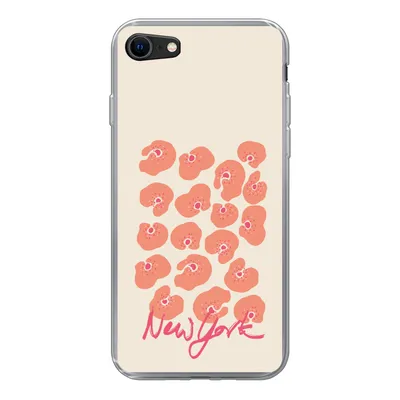 Produktbild von MuchoWow® Handyhülle Schutzhülle Hülle für iPhone SE 2022 Blume - Abstrakt - New York Silikon Softcase Handy Hülle - Schutzhülle
