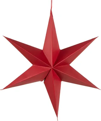 Produktbild von Roter Weihnachtsstern aus Papier Weihnachtsdekoration 28 cm