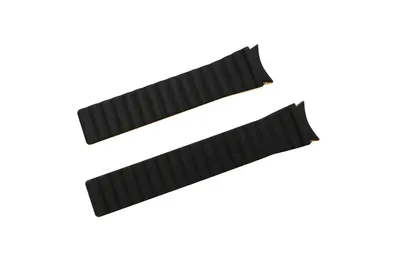 Produktbild von SYSTEM-S Armband 20 mm aus Silikon magnetisch für Samsung Galaxy Watch 5 4 Schwarz Gelb