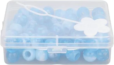 Immagine prodotto di Set per trecce - Gioielli fai da te - Colori assortiti - 74 pezzi - Blu