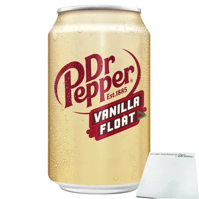 Produktbild von Dr. Pepper Vanilla Float (330ml Dose) + usy Block