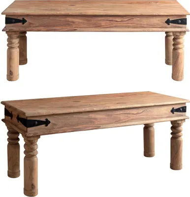 Produktbild von BOMBAY Bank aus Shishamholz, handgearbeitet, 120 cm Länge, 45 cm Höhe