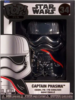 Produktbild von Funko Star Wars POP! Pin Ansteck-Pin Captain Phasma 10 cm