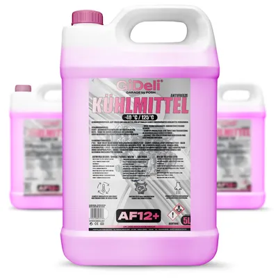 Produktbild von Kühlerfrostschutz Rot 15L AF12+ Kühlmittel -40°C Auto Gebrauchsfertig GiDeli
