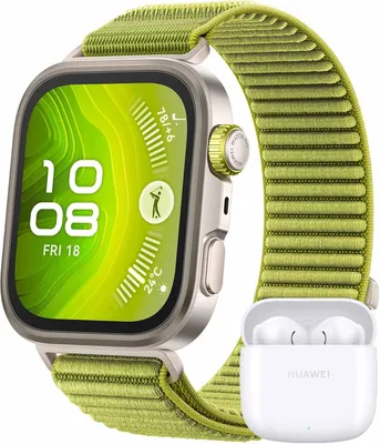Produktbild von HUAWEI Watch FIT 4 Pro Smartwatch mit FreeBuds SE 2 Fitness Tracker GPS 5ATM wasserdicht ECG 10 Tage Akku kompatibel mit iOS und Android