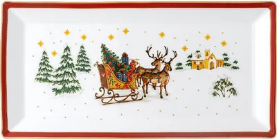 Immagine prodotto di Hutschenreuther Platte eckig 36 cm Happy Wintertime H. Wintertime Red 02488-727471-12936