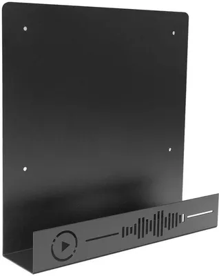 Produktbild von Plattenhalter - Minimalistische Stahlplatten - Organizer für 10 Schallplatten - Abriebfest - inklusive A4-Vorlage - Vinylhalter