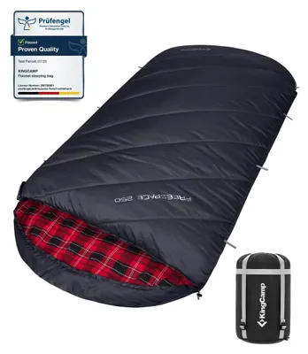 Zdjęcie produktu dla Śpiwór XL - 220 x 100 cm - Flanela - 3-4 sezony - Do -8 °C