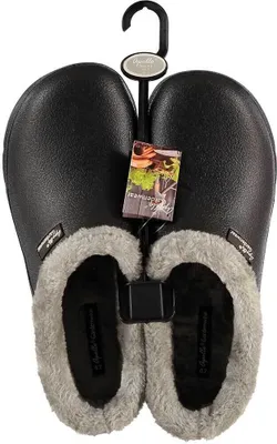 Produktbild von Herren Gartenclogs mit Fell schwarz Gr.43