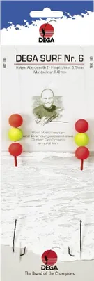 Produktbild von Jenzi Brandungsvorfach Dega Surf 6 Rot Gelb
