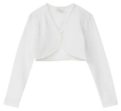 Productafbeelding van s.Oliver 2176028.0100.128_134, Bovenkleding, Wit, 128-134 cm, Feestkleding, V-hals, Lange mouwen