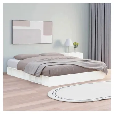 Produktbild von Bettgestell ohne Matratze Weiß 120x200 cm Massivholz