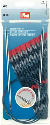 Produktbild von Rundstricknadel 2,00 mm 80 cm silberfarbig